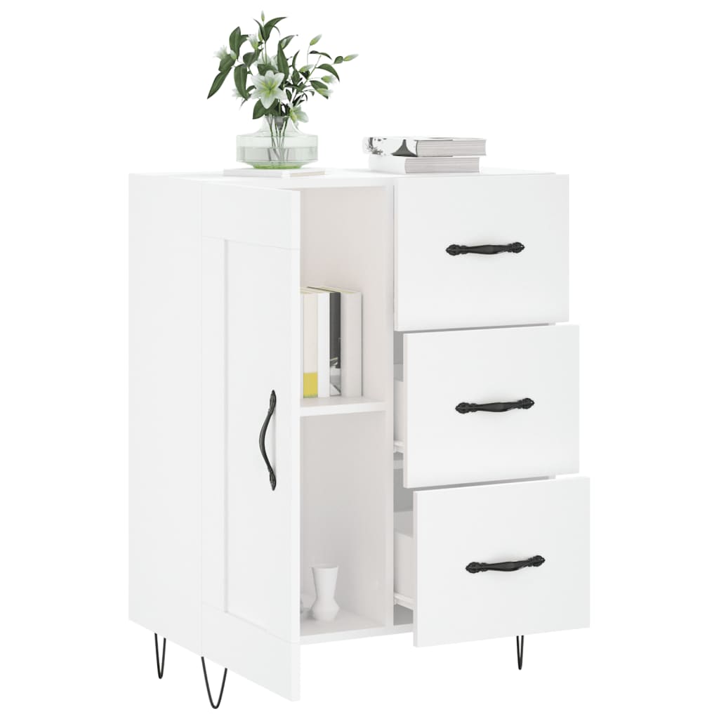 Sideboard Hochglanz-Weiß 69,5x34x90 cm Holzwerkstoff - Pazzar.ch