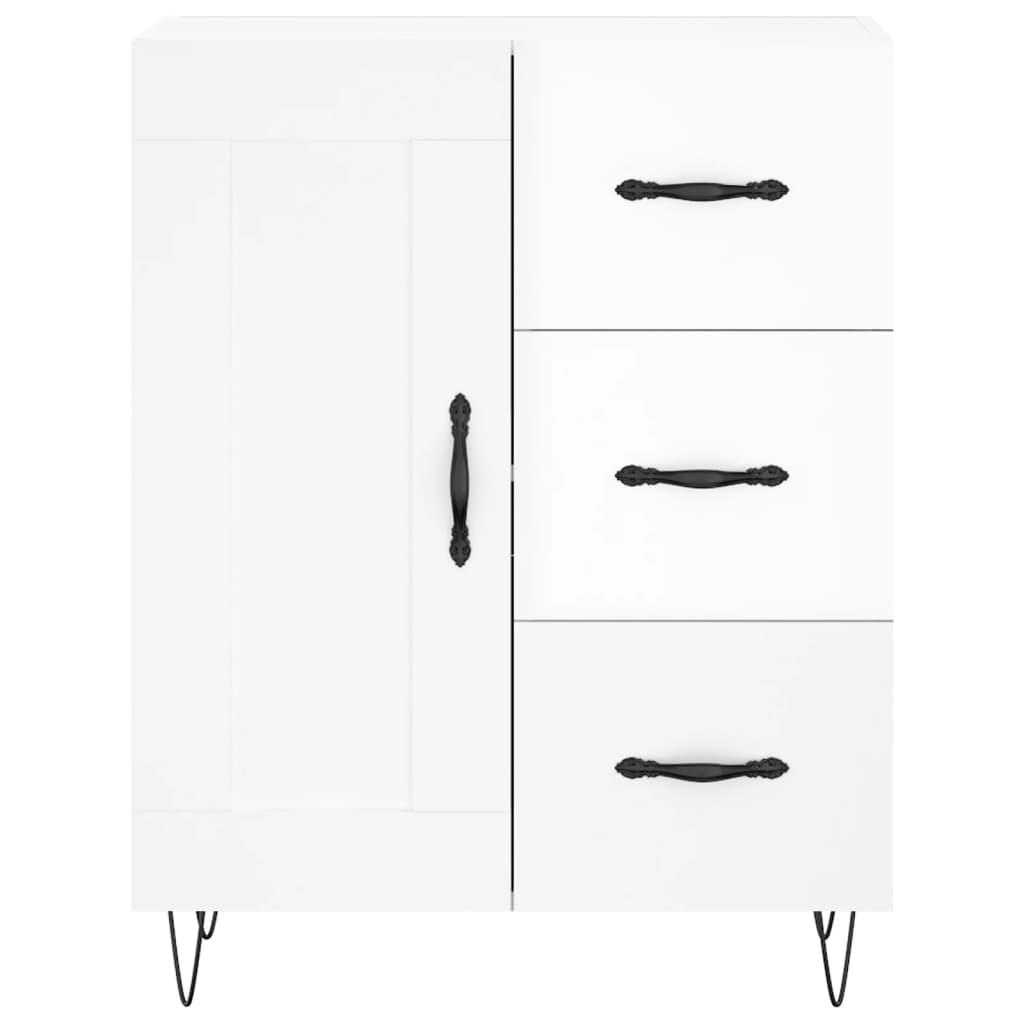 Sideboard Hochglanz-Weiß 69,5x34x90 cm Holzwerkstoff - Pazzar.ch