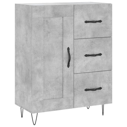 Sideboard Betongrau 69,5x34x90 cm Holzwerkstoff - Pazzar.ch