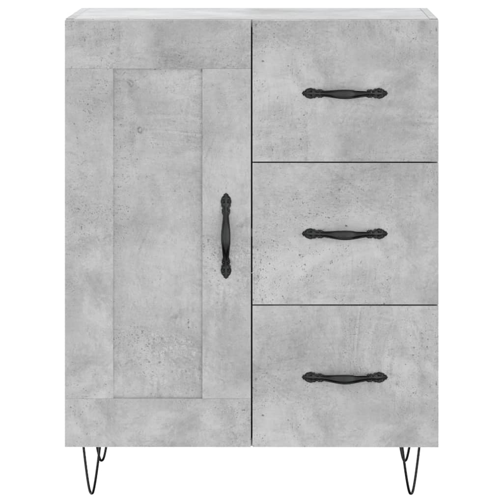 Sideboard Betongrau 69,5x34x90 cm Holzwerkstoff - Pazzar.ch