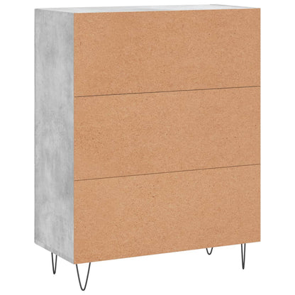 Sideboard Betongrau 69,5x34x90 cm Holzwerkstoff - Pazzar.ch