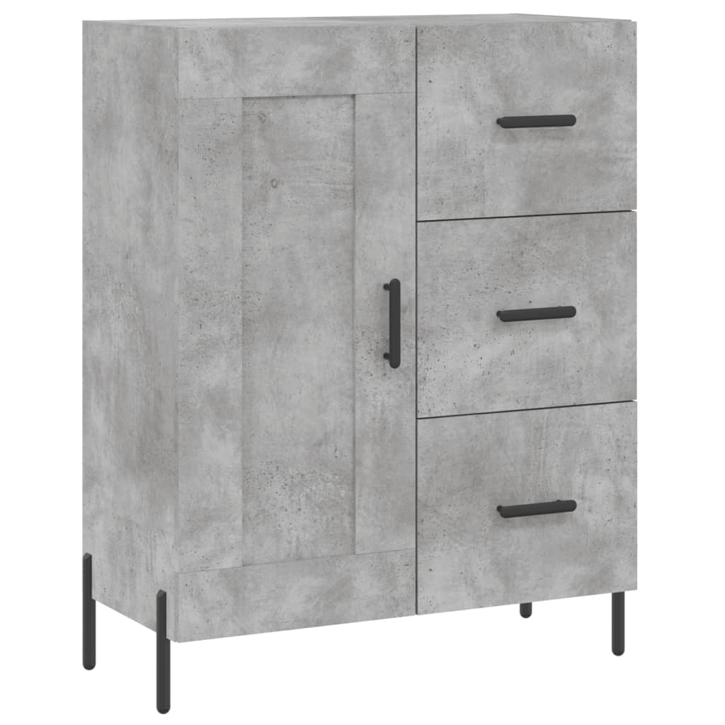 Sideboard Betongrau 69,5x34x90 cm Holzwerkstoff - Pazzar.ch