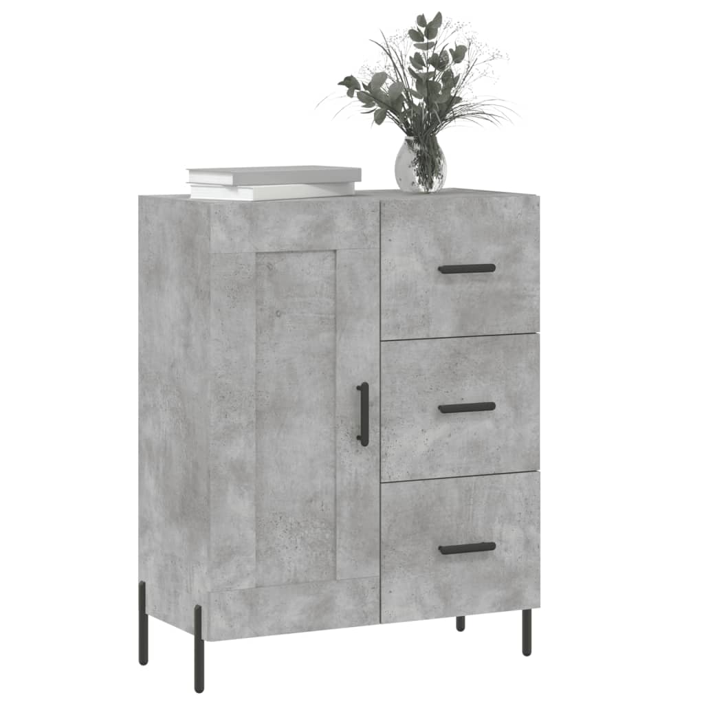 Sideboard Betongrau 69,5x34x90 cm Holzwerkstoff - Pazzar.ch