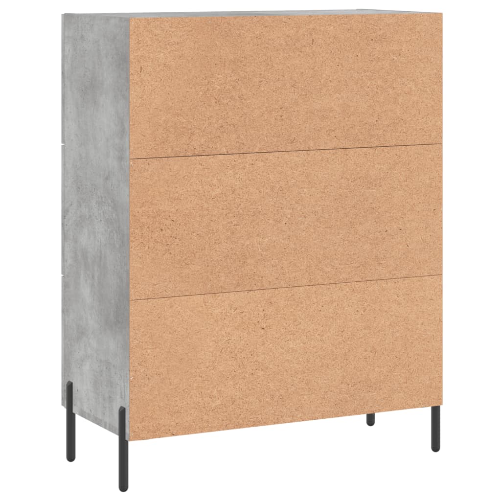 Sideboard Betongrau 69,5x34x90 cm Holzwerkstoff - Pazzar.ch
