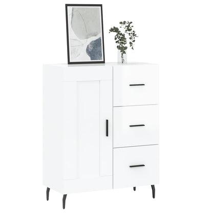 Sideboard Hochglanz-Weiß 69,5x34x90 cm Holzwerkstoff - Pazzar.ch