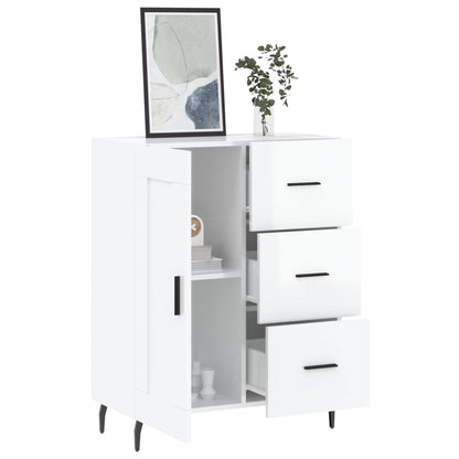 Sideboard Hochglanz-Weiß 69,5x34x90 cm Holzwerkstoff - Pazzar.ch