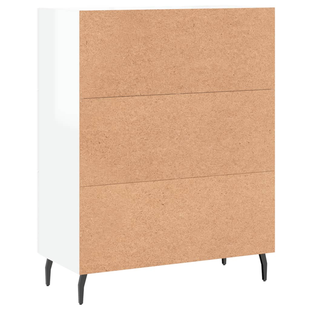 Sideboard Hochglanz-Weiß 69,5x34x90 cm Holzwerkstoff - Pazzar.ch