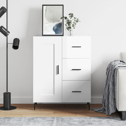 Sideboard Hochglanz-Weiß 69,5x34x90 cm Holzwerkstoff - Pazzar.ch