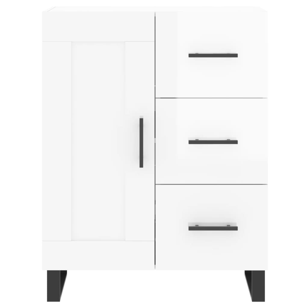 Sideboard Hochglanz-Weiß 69,5x34x90 cm Holzwerkstoff - Pazzar.ch