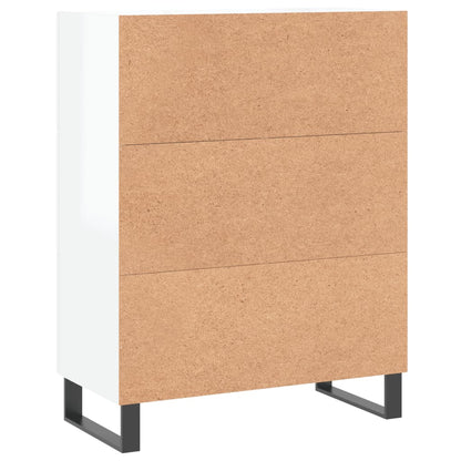 Sideboard Hochglanz-Weiß 69,5x34x90 cm Holzwerkstoff - Pazzar.ch