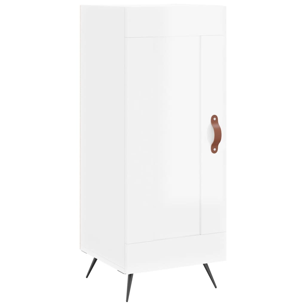 Sideboard Hochglanz-Weiß 34,5x34x90 cm Holzwerkstoff - Pazzar.ch
