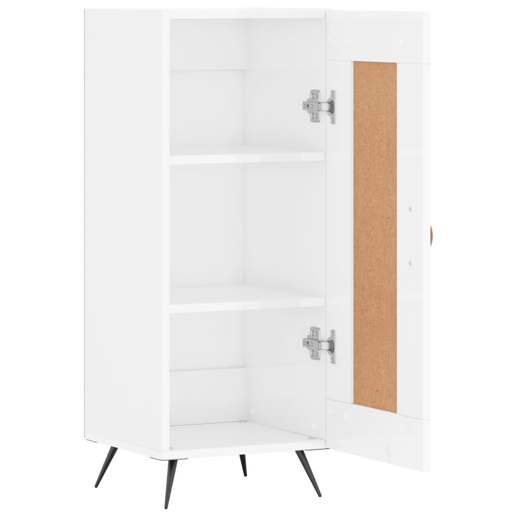 Sideboard Hochglanz-Weiß 34,5x34x90 cm Holzwerkstoff - Pazzar.ch