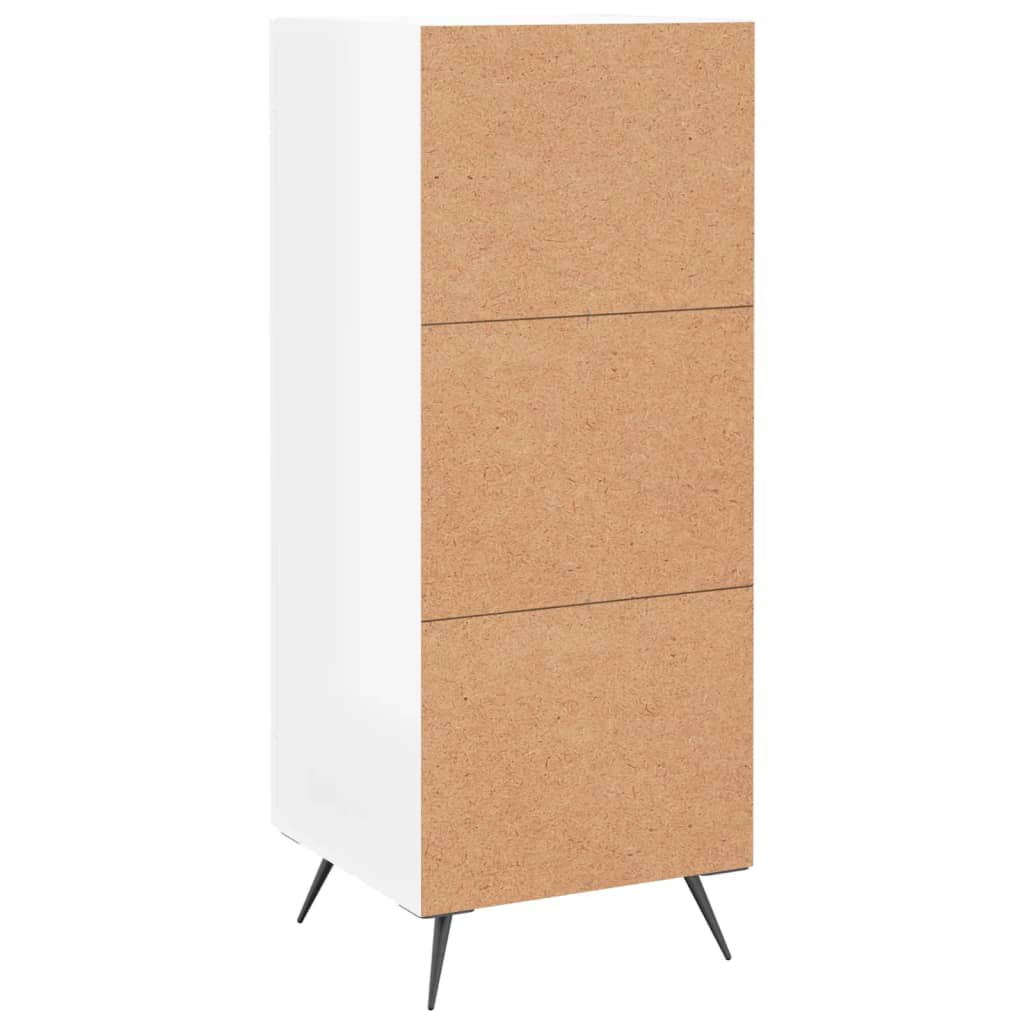 Sideboard Hochglanz-Weiß 34,5x34x90 cm Holzwerkstoff - Pazzar.ch