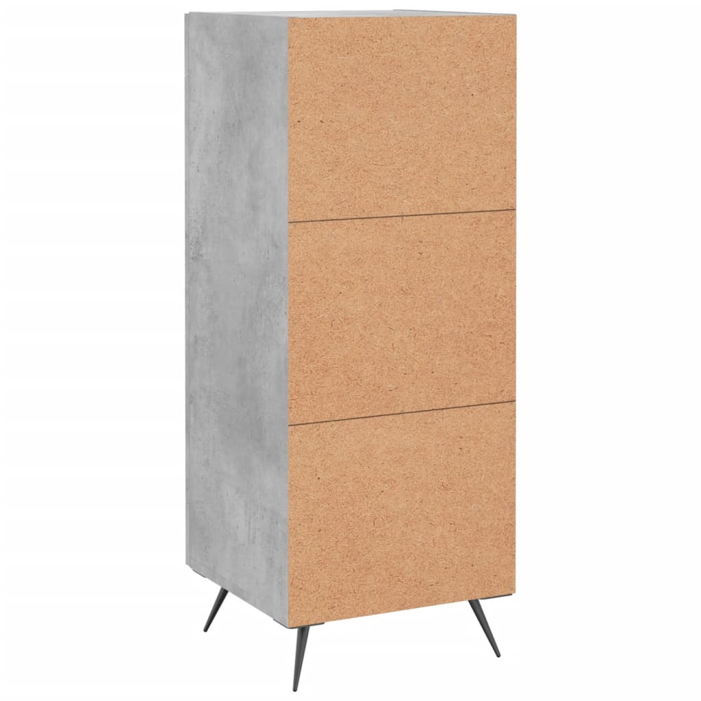 Sideboard Betongrau 34,5x34x90 cm Holzwerkstoff - Pazzar.ch