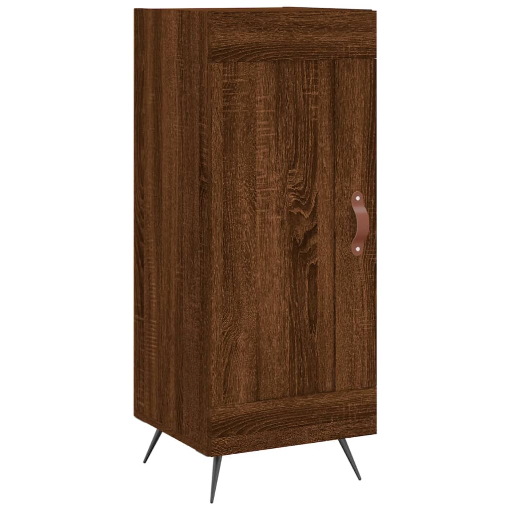 Sideboard Braun Eichen-Optik 34,5x34x90 cm Holzwerkstoff - Pazzar.ch