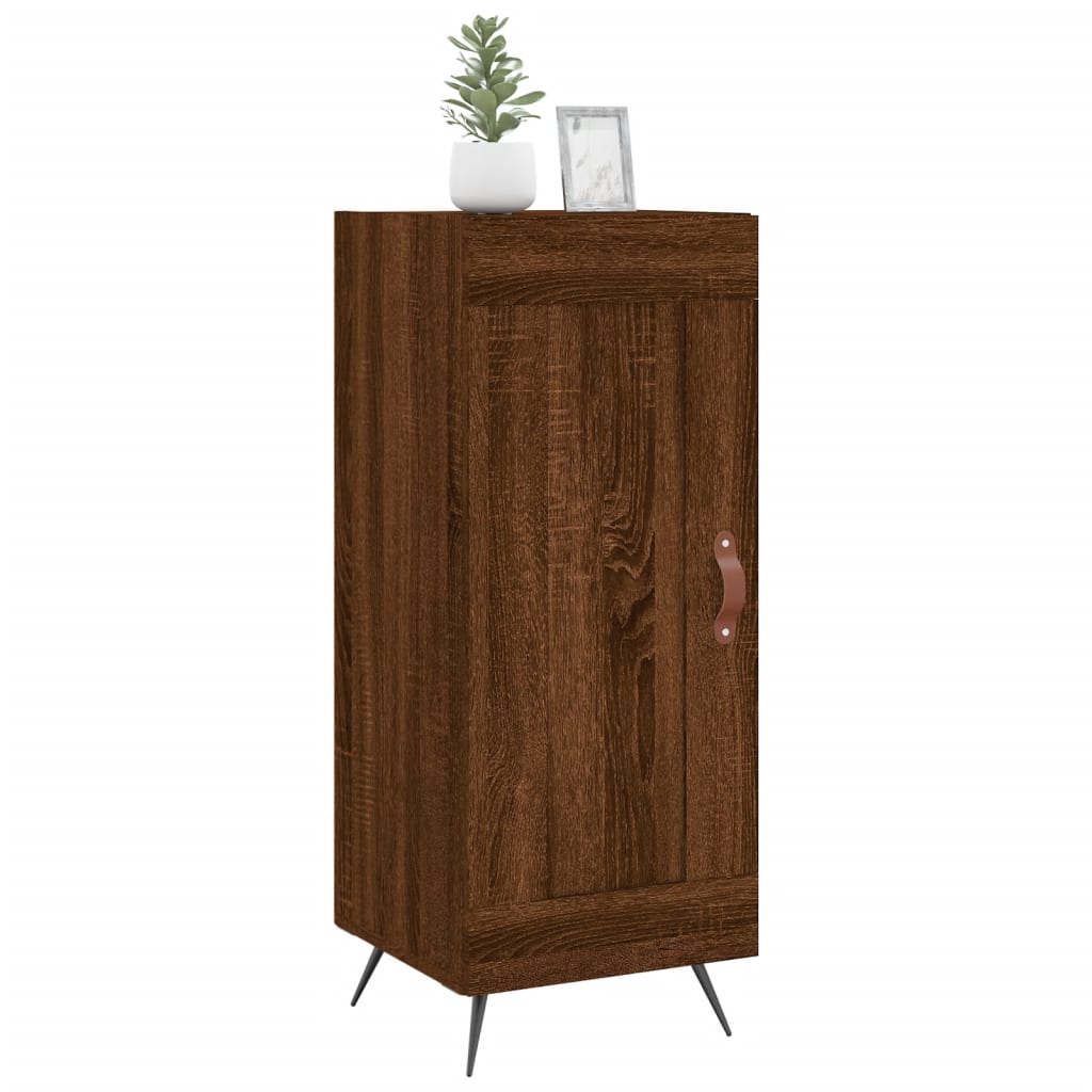 Sideboard Braun Eichen-Optik 34,5x34x90 cm Holzwerkstoff - Pazzar.ch