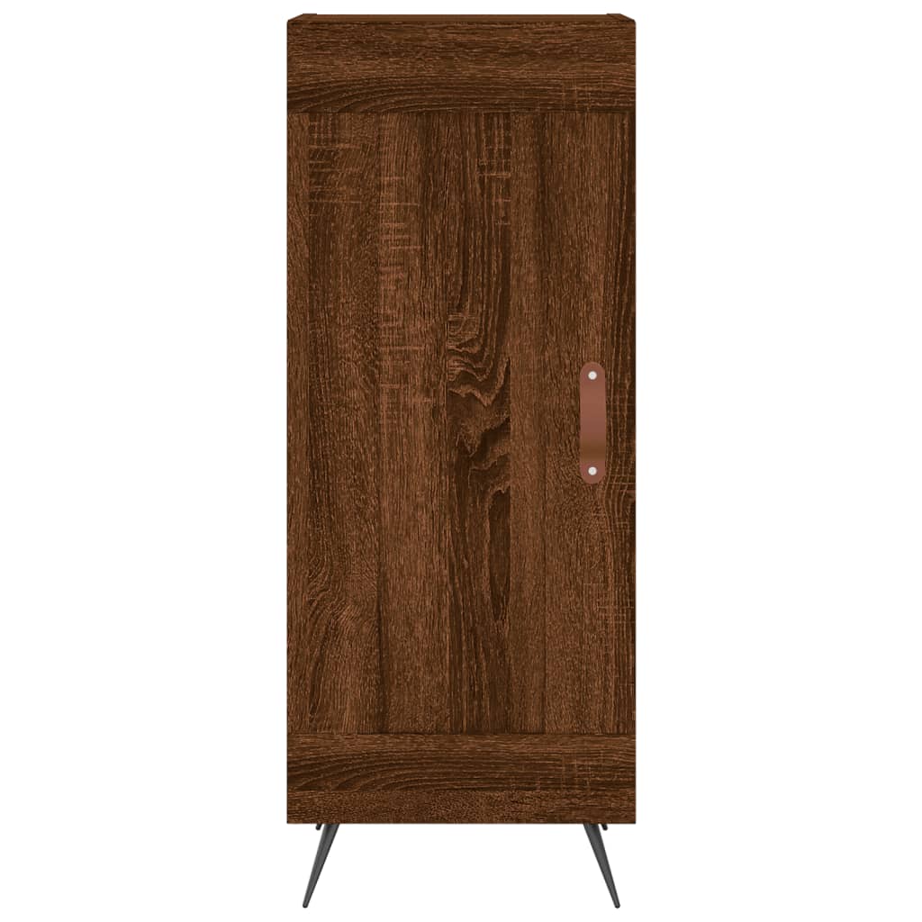 Sideboard Braun Eichen-Optik 34,5x34x90 cm Holzwerkstoff - Pazzar.ch