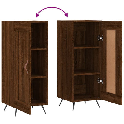 Sideboard Braun Eichen-Optik 34,5x34x90 cm Holzwerkstoff - Pazzar.ch