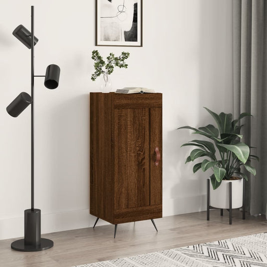 Sideboard Braun Eichen-Optik 34,5x34x90 cm Holzwerkstoff - Pazzar.ch