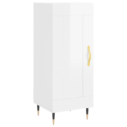 Sideboard Hochglanz-Weiß 34,5x34x90 cm Holzwerkstoff - Pazzar.ch