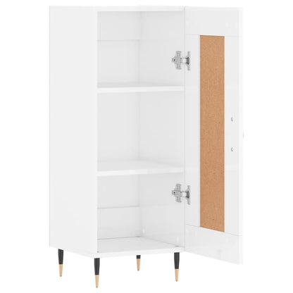 Sideboard Hochglanz-Weiß 34,5x34x90 cm Holzwerkstoff - Pazzar.ch
