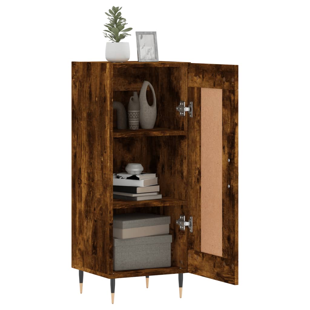 Sideboard Räuchereiche 34,5x34x90 cm Holzwerkstoff - Pazzar.ch