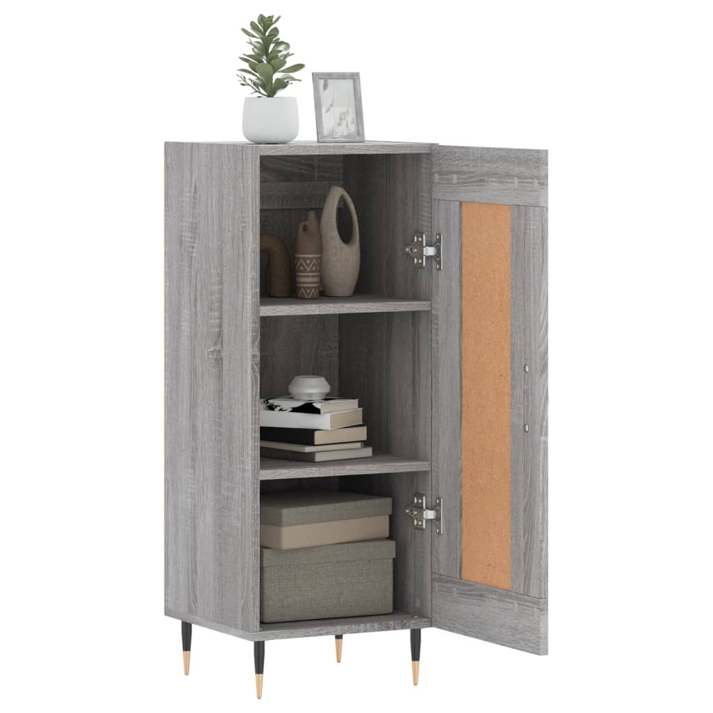 Sideboard Grau Sonoma 34,5x34x90 cm Holzwerkstoff - Pazzar.ch