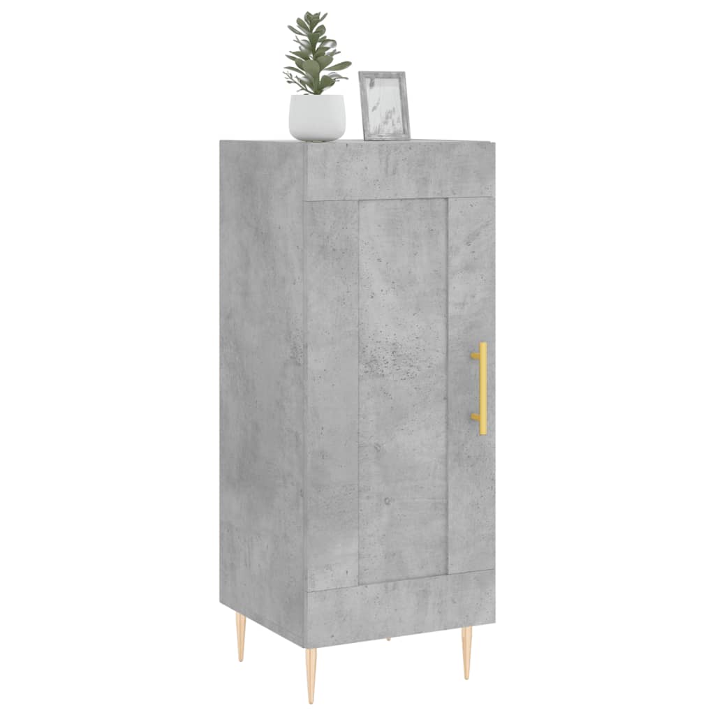 Sideboard Betongrau 34,5x34x90 cm Holzwerkstoff - Pazzar.ch