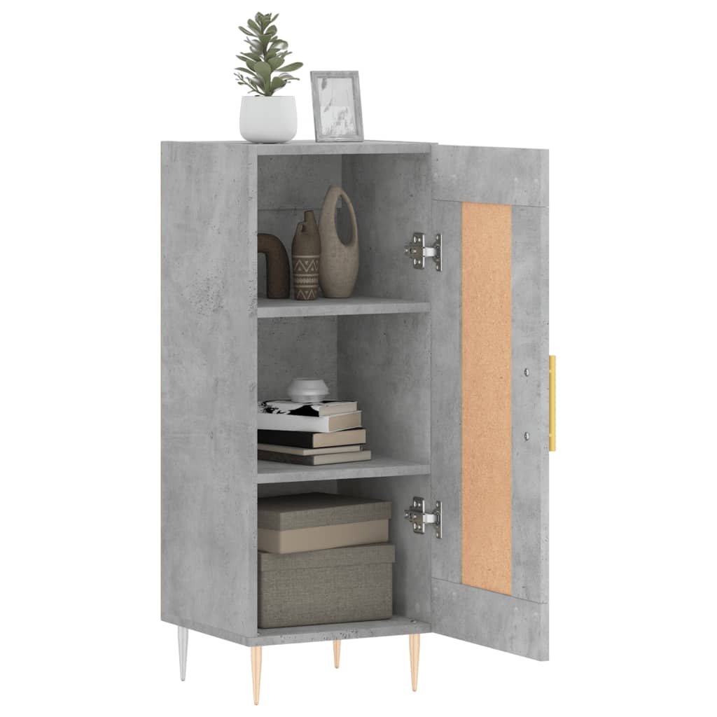 Sideboard Betongrau 34,5x34x90 cm Holzwerkstoff - Pazzar.ch