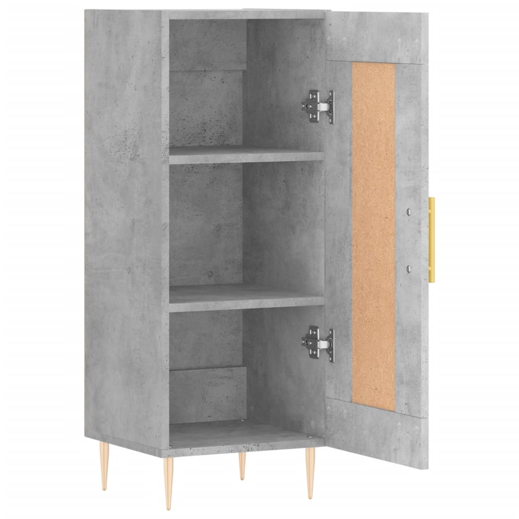Sideboard Betongrau 34,5x34x90 cm Holzwerkstoff - Pazzar.ch