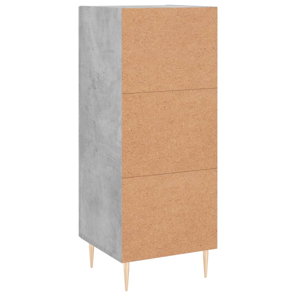Sideboard Betongrau 34,5x34x90 cm Holzwerkstoff - Pazzar.ch