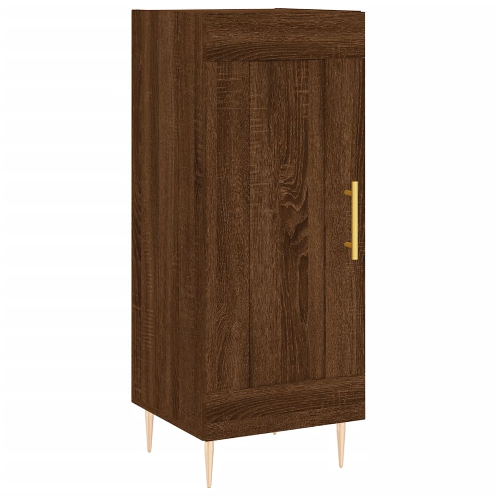 Sideboard Braun Eichen-Optik 34,5x34x90 cm Holzwerkstoff - Pazzar.ch