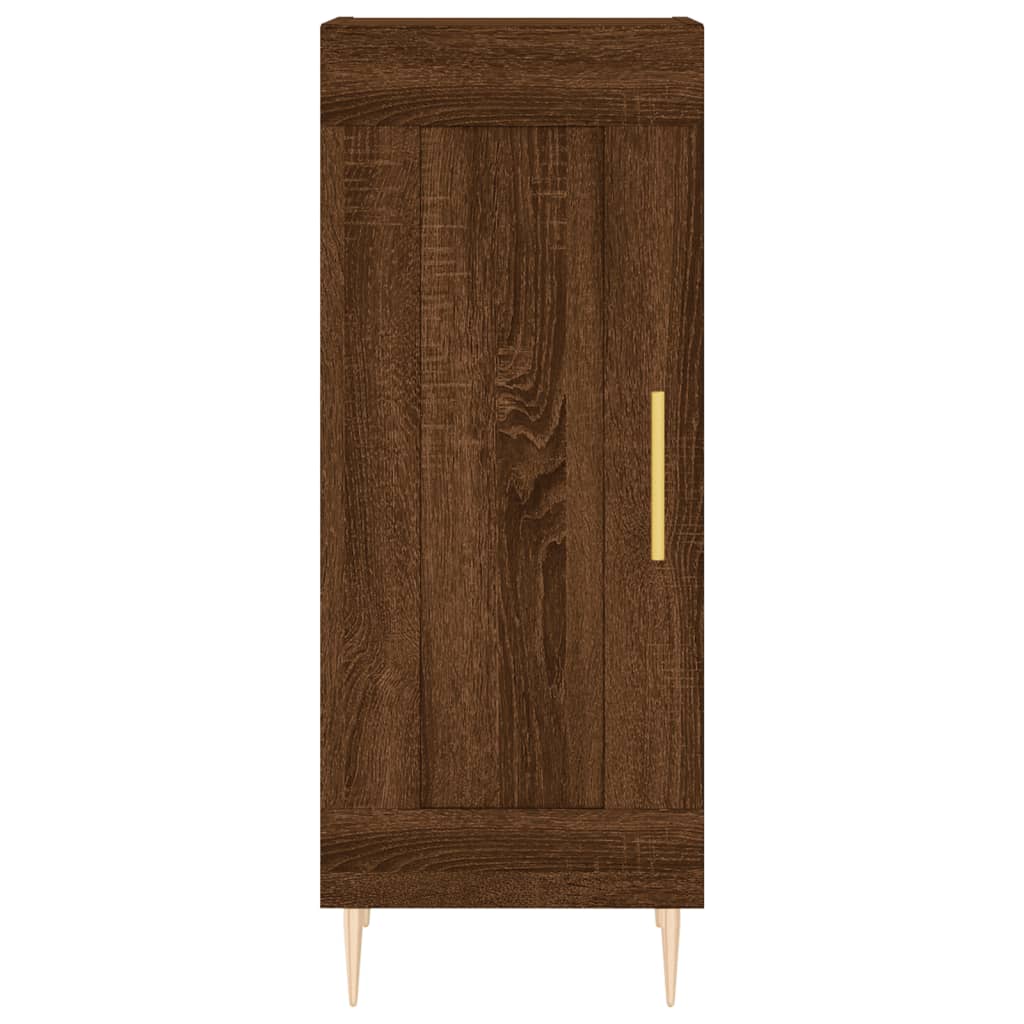 Sideboard Braun Eichen-Optik 34,5x34x90 cm Holzwerkstoff - Pazzar.ch