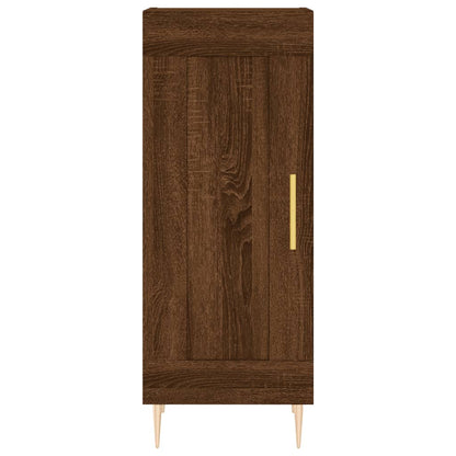 Sideboard Braun Eichen-Optik 34,5x34x90 cm Holzwerkstoff - Pazzar.ch