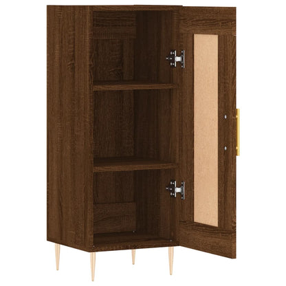 Sideboard Braun Eichen-Optik 34,5x34x90 cm Holzwerkstoff - Pazzar.ch