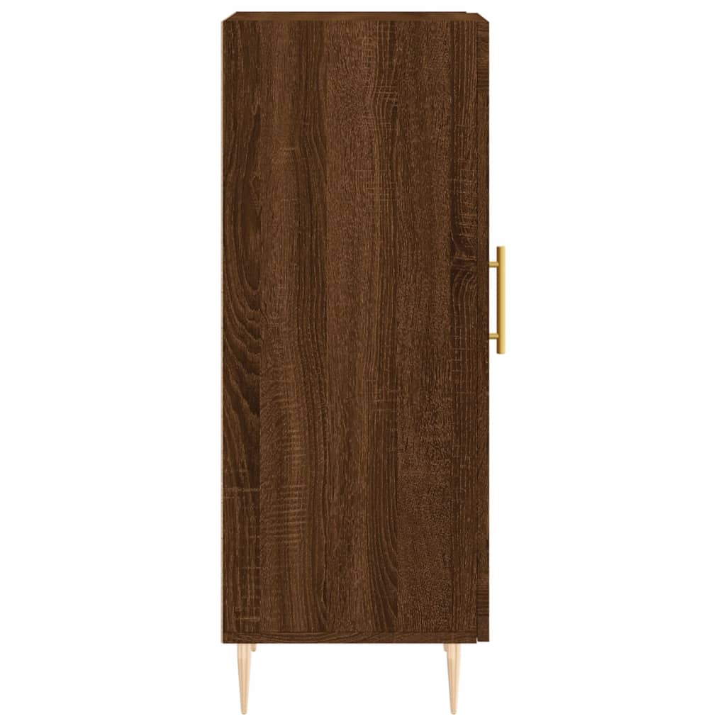 Sideboard Braun Eichen-Optik 34,5x34x90 cm Holzwerkstoff - Pazzar.ch