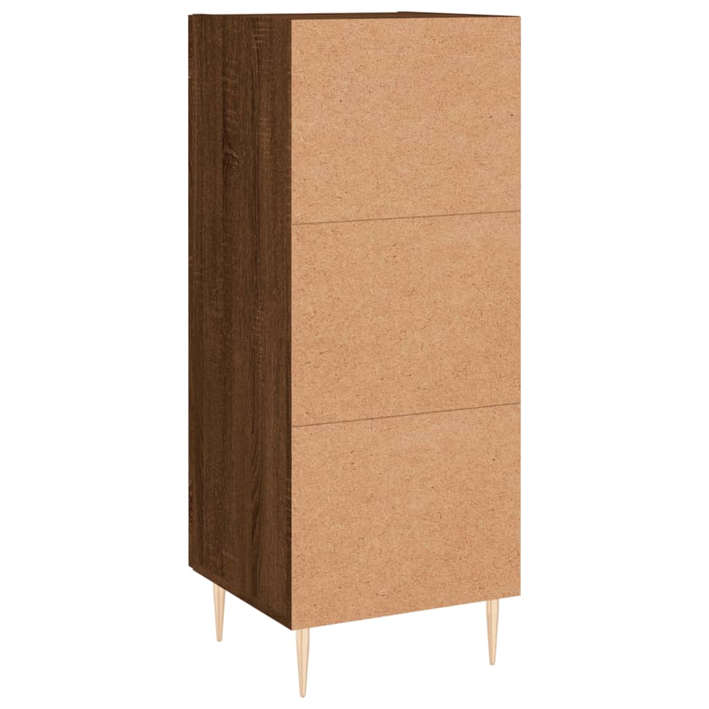 Sideboard Braun Eichen-Optik 34,5x34x90 cm Holzwerkstoff - Pazzar.ch
