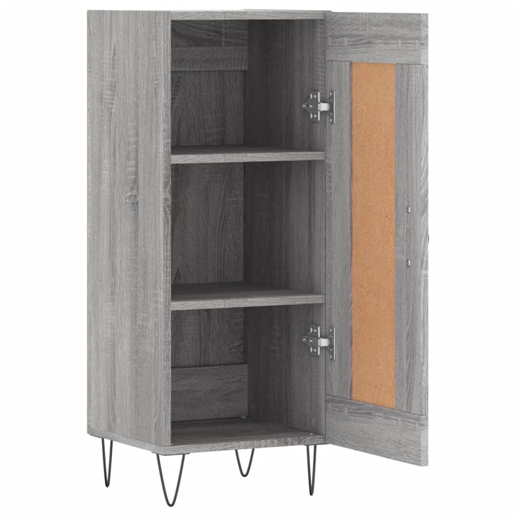 Sideboard Grau Sonoma 34,5x34x90 cm Holzwerkstoff - Pazzar.ch
