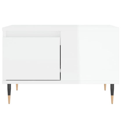 Couchtisch Hochglanz-Weiß 55x55x36,5 cm Holzwerkstoff - Pazzar.ch