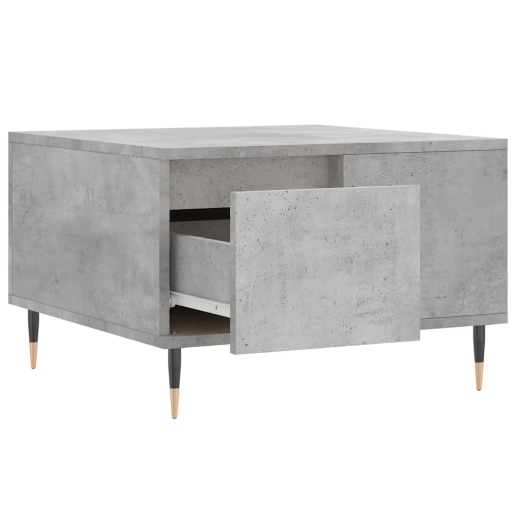 Couchtisch Betongrau 55x55x36,5 cm Holzwerkstoff - Pazzar.ch