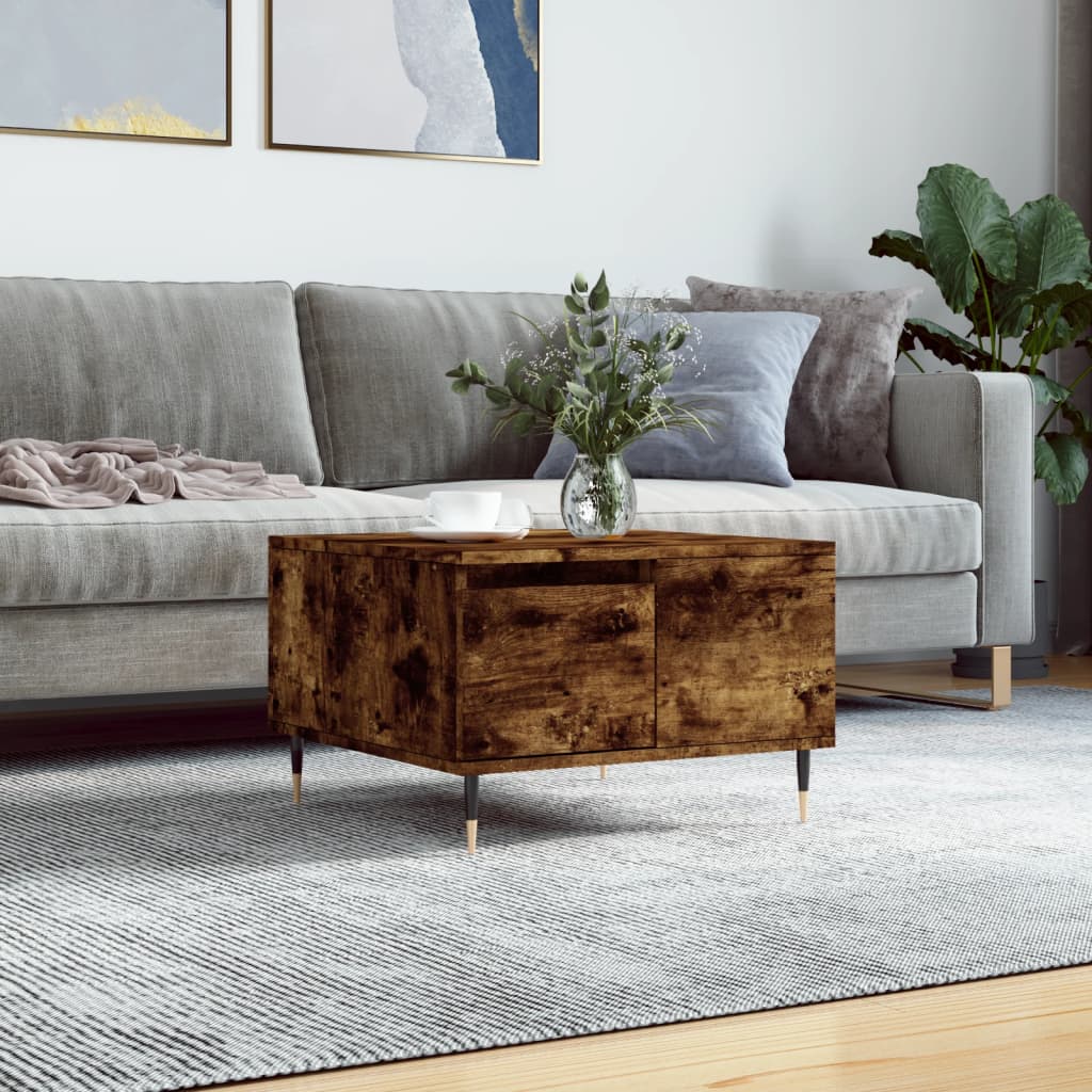 Couchtisch Räuchereiche 55x55x36,5 cm Holzwerkstoff - Pazzar.ch