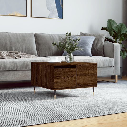 Couchtisch Braun Eichen-Optik 55x55x36,5 cm Holzwerkstoff - Pazzar.ch