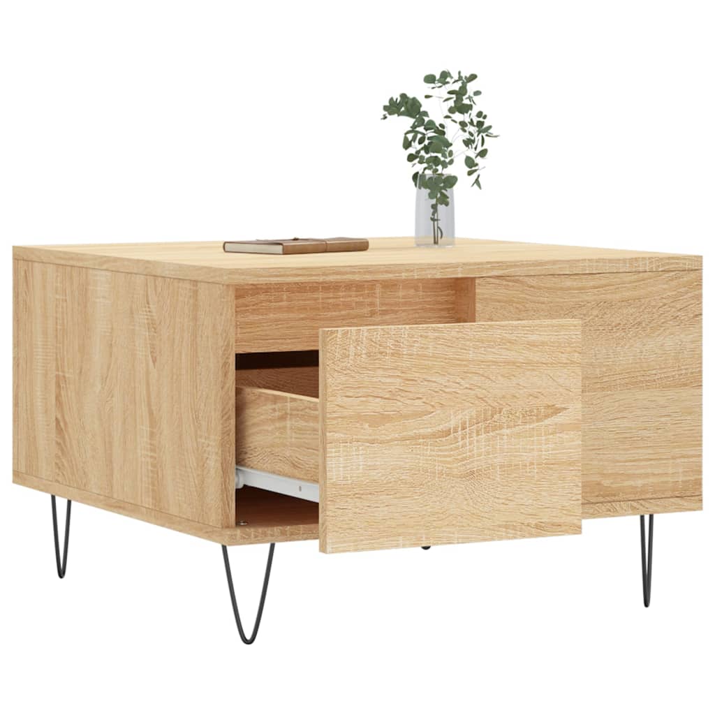 Couchtisch Sonoma-Eiche 55x55x36,5 cm Holzwerkstoff - Pazzar.ch