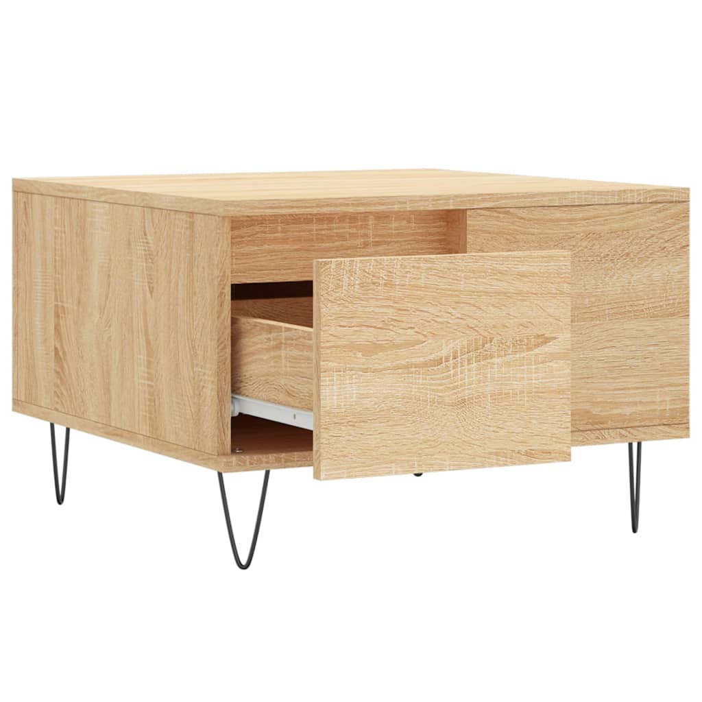 Couchtisch Sonoma-Eiche 55x55x36,5 cm Holzwerkstoff - Pazzar.ch