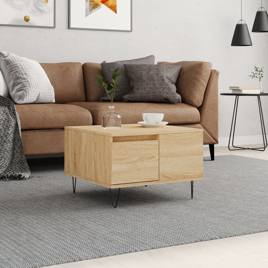 Couchtisch Sonoma-Eiche 55x55x36,5 cm Holzwerkstoff - Pazzar.ch