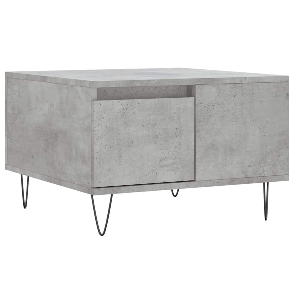 Couchtisch Betongrau 55x55x36,5 cm Holzwerkstoff - Pazzar.ch