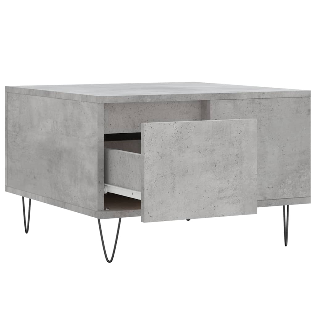 Couchtisch Betongrau 55x55x36,5 cm Holzwerkstoff - Pazzar.ch