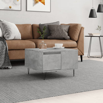 Couchtisch Betongrau 55x55x36,5 cm Holzwerkstoff - Pazzar.ch