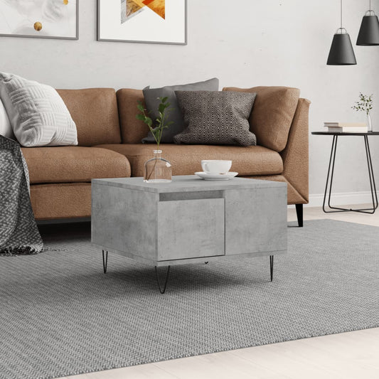 Couchtisch Betongrau 55x55x36,5 cm Holzwerkstoff - Pazzar.ch