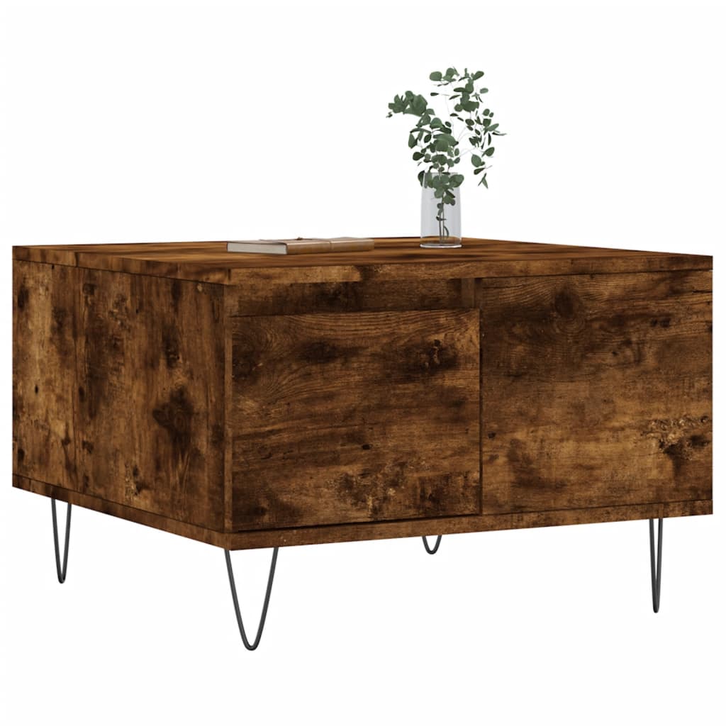 Couchtisch Räuchereiche 55x55x36,5 cm Holzwerkstoff - Pazzar.ch